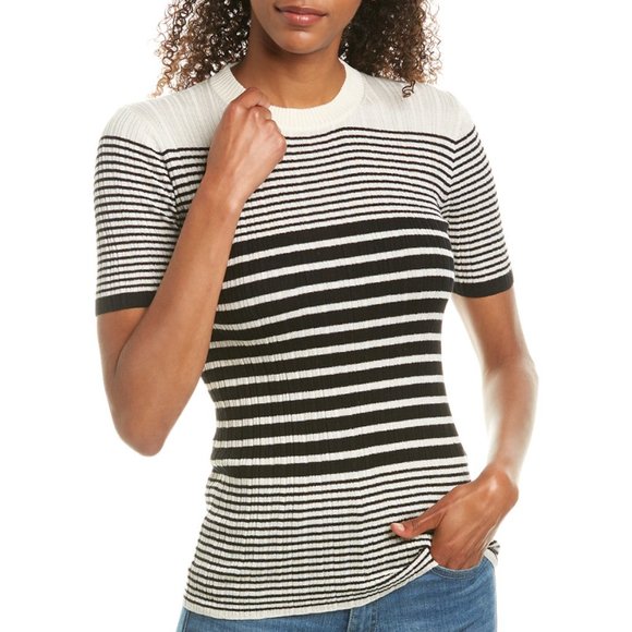 ATM Striped Silk & Cashmere Sweater - Picture 3 of 8